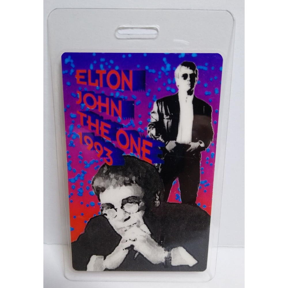 Elton John Backstage Pass The One Concert Tour Pop Rock Music Original 1993